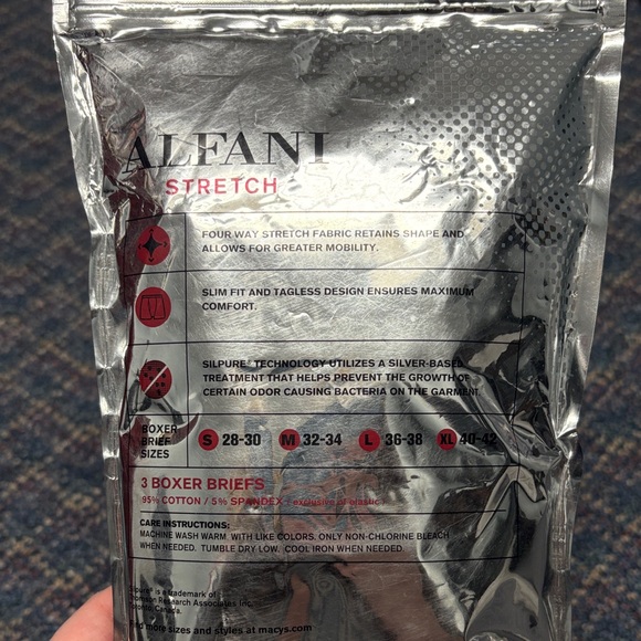 New Alfani Stretch Black Boxer Briefs 3-Pack - Picture 4 of 4